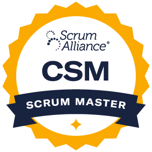 Badge for the Certified ScrumMaster® (CSM®) certification